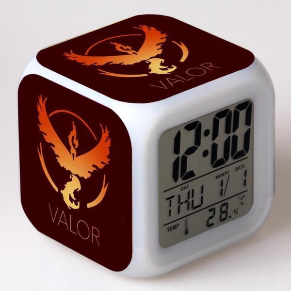 POKEMON 7 Colors Change Digital Alarm LED Clock