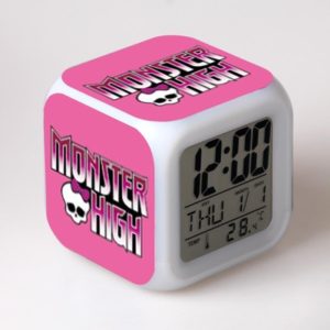 Monster High 7 Colors Change Digital Alarm LED Clock