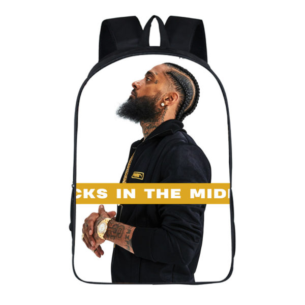 16‘’Nipsey Hussle Backpack School Bag - Image 21