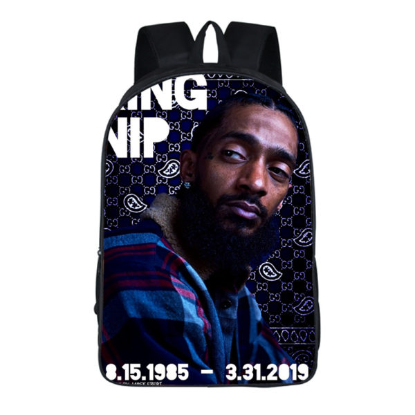 16‘’Nipsey Hussle Backpack School Bag - Image 26