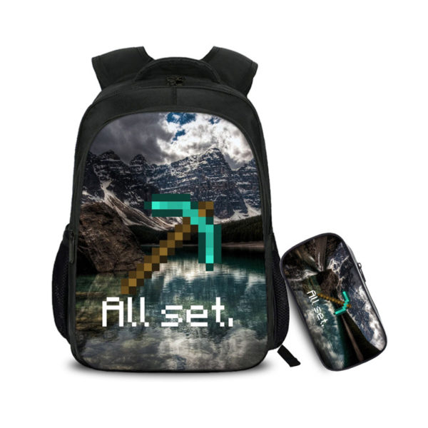 16 Inch Creeper Backpack School Bag+Pencil Bag - Image 6