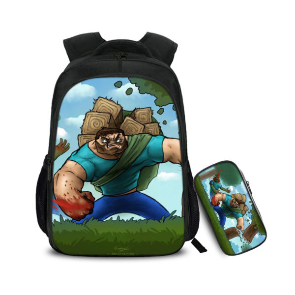 16 Inch Creeper Backpack School Bag+Pencil Bag - Image 4