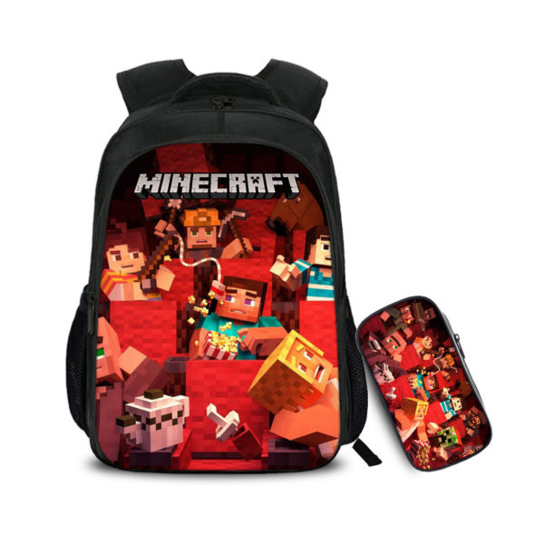 16 Inch Creeper Backpack School Bag+Pencil Bag - Image 13