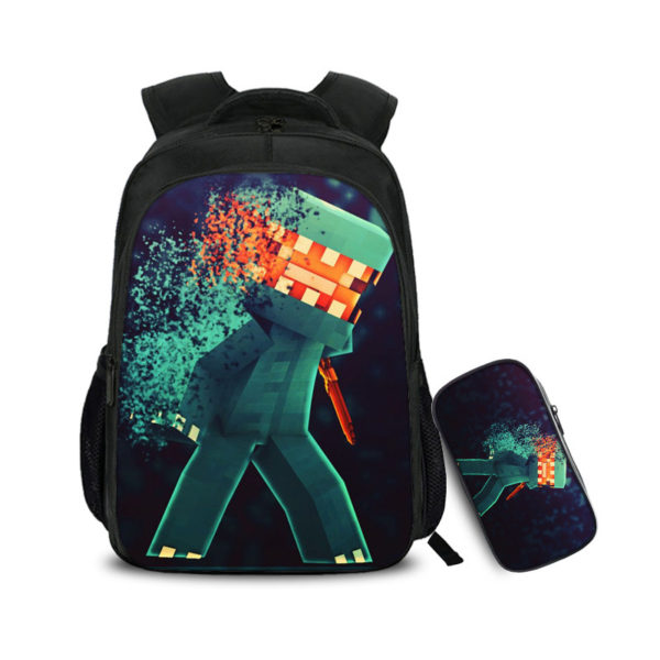 16 Inch Creeper Backpack School Bag+Pencil Bag - Image 17