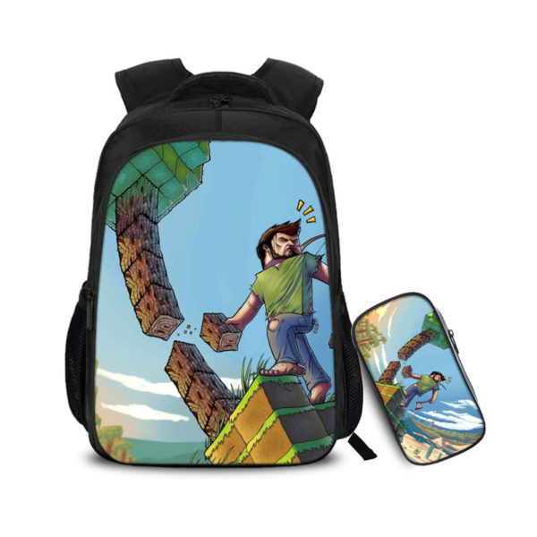 16 Inch Creeper Backpack School Bag+Pencil Bag