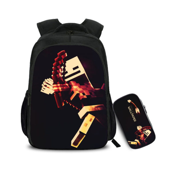 16 Inch Creeper Backpack School Bag+Pencil Bag - Image 7