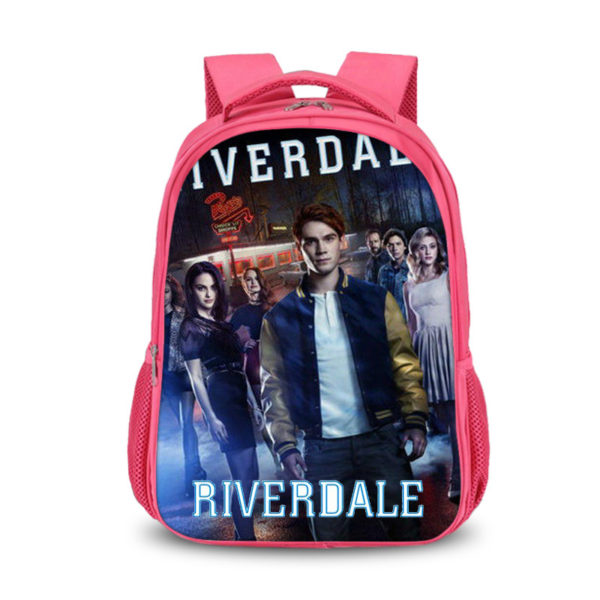 16‘’Riverdale Backpack School Bag Red - Image 6