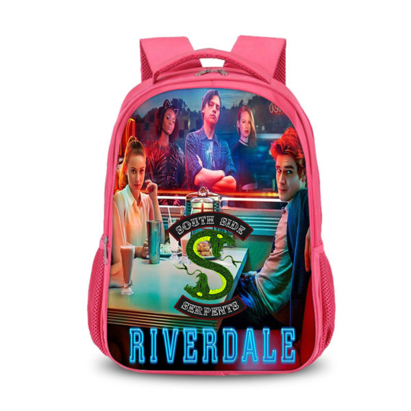 16‘’Riverdale Backpack School Bag Red - Image 7