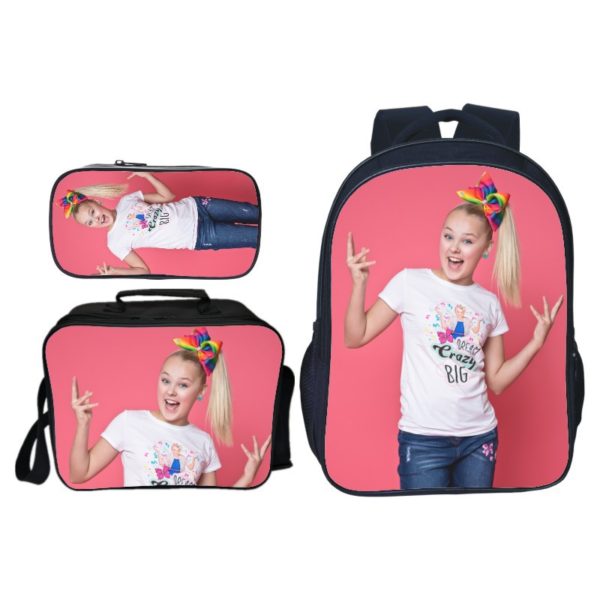 16″Jojo Siwa Backpack School Bag+Lunch Bag+Pencil Bag - Image 7