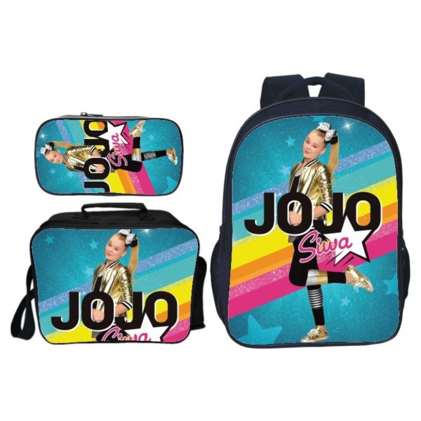 16″Jojo Siwa Backpack School Bag+Lunch Bag+Pencil Bag - Image 11