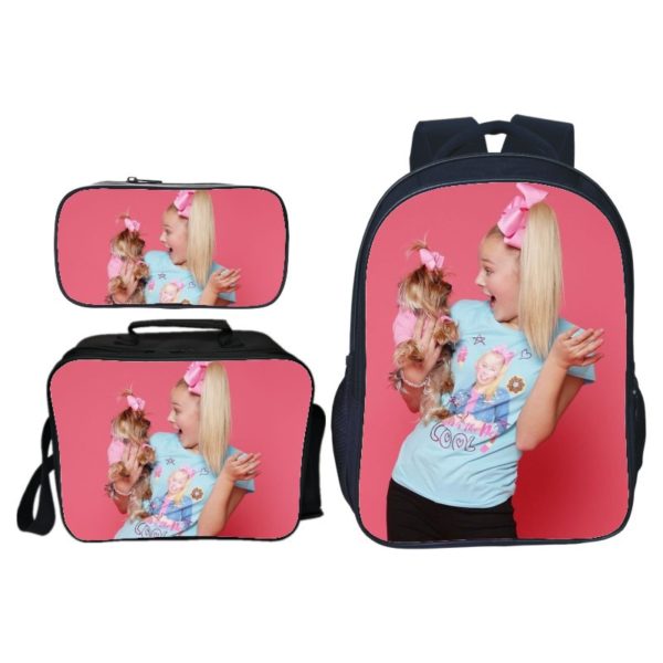 16″Jojo Siwa Backpack School Bag+Lunch Bag+Pencil Bag - Image 12