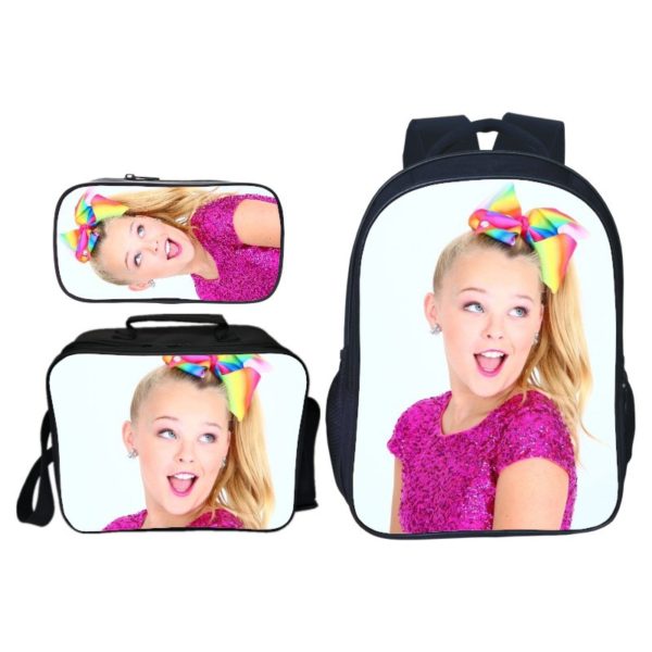 16″Jojo Siwa Backpack School Bag+Lunch Bag+Pencil Bag - Image 4