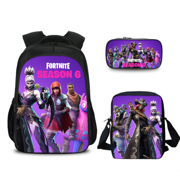 16″S6 Fortnite Backpack School Bag+Messenger Bag+Pencil Bag - Image 5