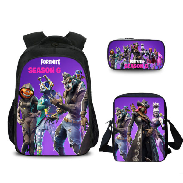 16″S6 Fortnite Backpack School Bag+Messenger Bag+Pencil Bag - Image 6