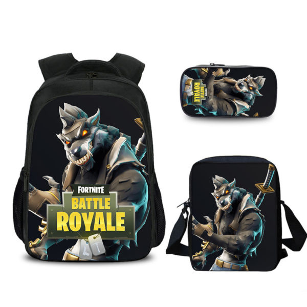 16″S6 Fortnite Backpack School Bag+Messenger Bag+Pencil Bag - Image 7