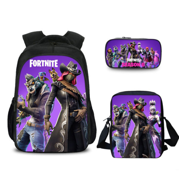 16″S6 Fortnite Backpack School Bag+Messenger Bag+Pencil Bag - Image 10