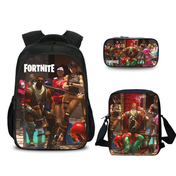 16″S6 Fortnite Backpack School Bag+Messenger Bag+Pencil Bag - Image 14