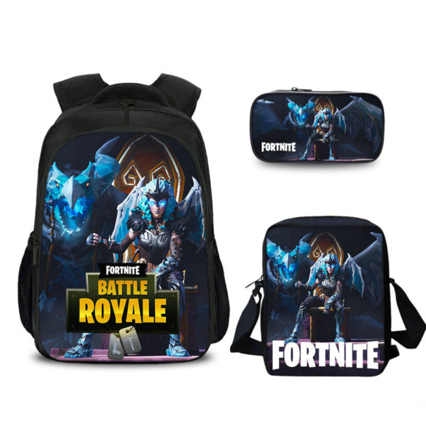 16″S6 Fortnite Backpack School Bag+Messenger Bag+Pencil Bag - Image 3