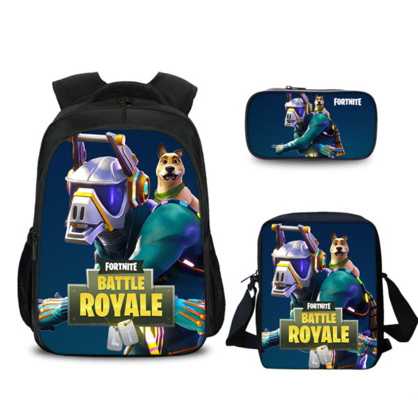 16″S6 Fortnite Backpack School Bag+Messenger Bag+Pencil Bag - Image 4