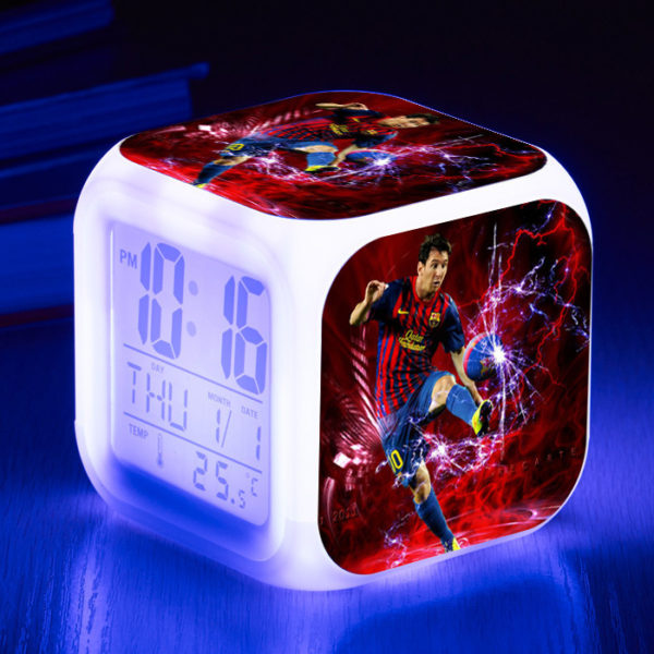 Messi  7 Colors Change Digital Alarm LED Clock