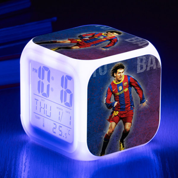 Messi  7 Colors Change Digital Alarm LED Clock - Image 13