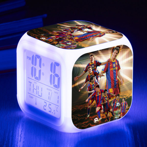 Messi  7 Colors Change Digital Alarm LED Clock - Image 14