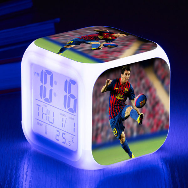 Messi  7 Colors Change Digital Alarm LED Clock - Image 16