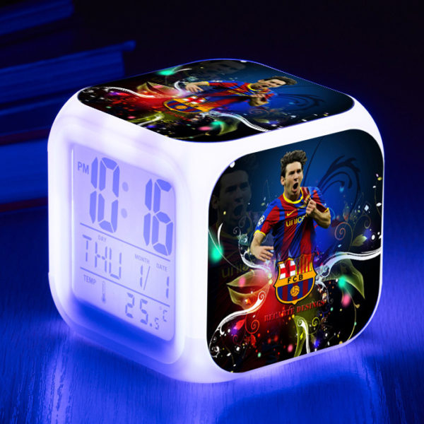 Messi  7 Colors Change Digital Alarm LED Clock - Image 17