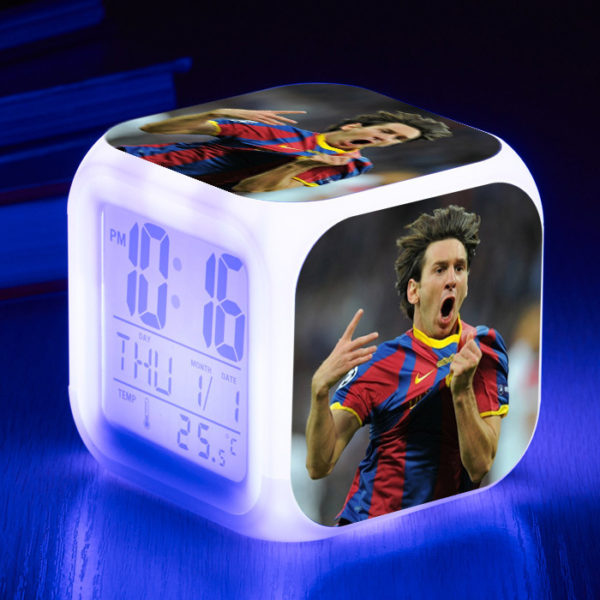 Messi  7 Colors Change Digital Alarm LED Clock - Image 18