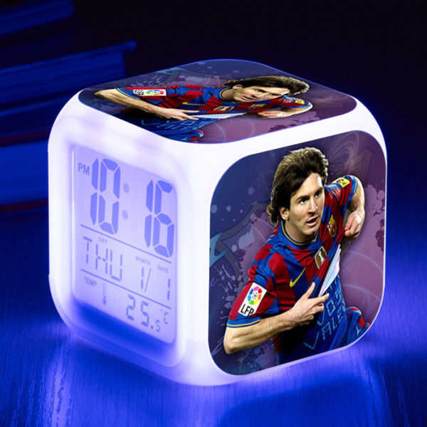 Messi  7 Colors Change Digital Alarm LED Clock - Image 19