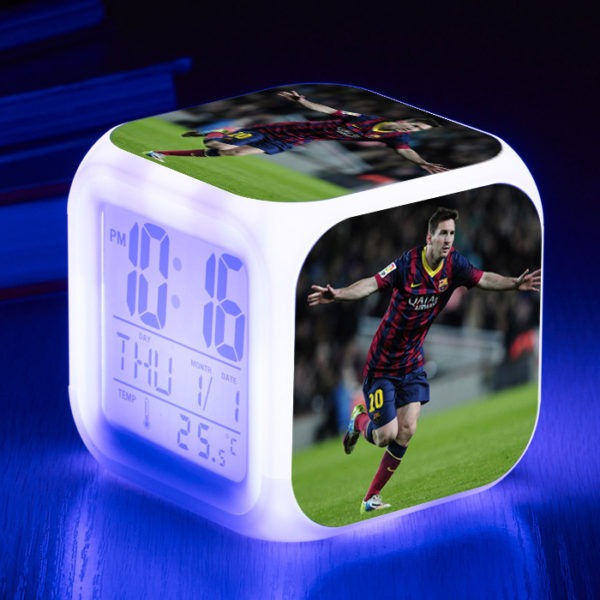 Messi  7 Colors Change Digital Alarm LED Clock - Image 20