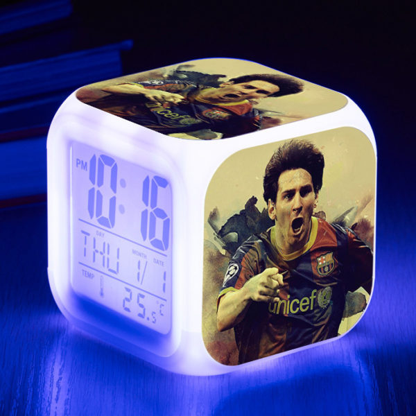 Messi  7 Colors Change Digital Alarm LED Clock - Image 21