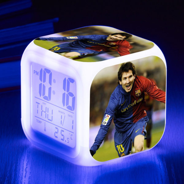 Messi  7 Colors Change Digital Alarm LED Clock - Image 5