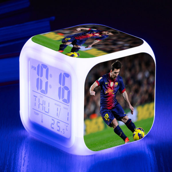 Messi  7 Colors Change Digital Alarm LED Clock - Image 22