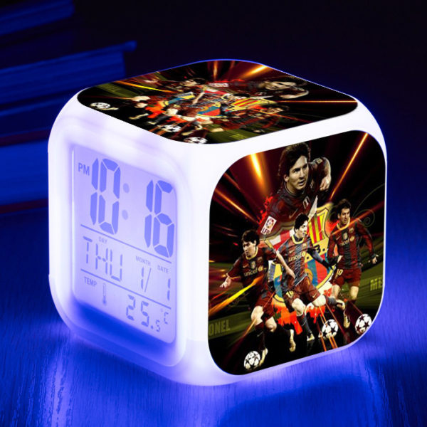 Messi  7 Colors Change Digital Alarm LED Clock - Image 23