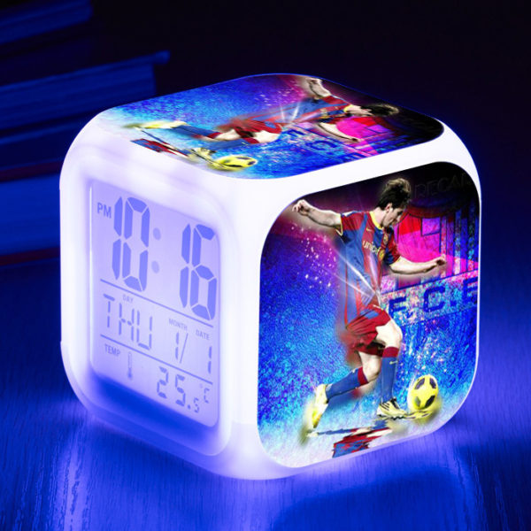 Messi  7 Colors Change Digital Alarm LED Clock - Image 24