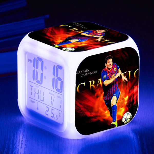 Messi  7 Colors Change Digital Alarm LED Clock - Image 25