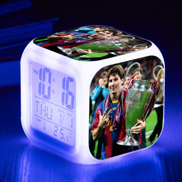 Messi  7 Colors Change Digital Alarm LED Clock - Image 26