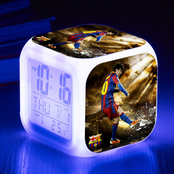 Messi  7 Colors Change Digital Alarm LED Clock - Image 2