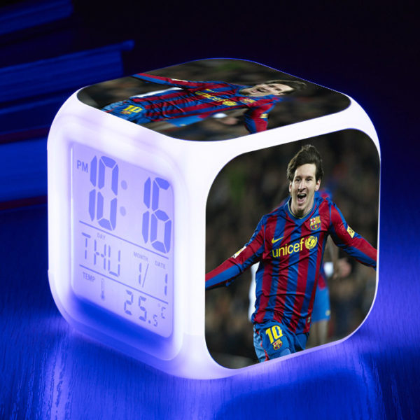 Messi  7 Colors Change Digital Alarm LED Clock - Image 7