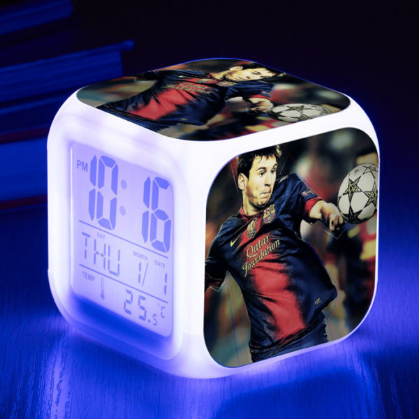 Messi  7 Colors Change Digital Alarm LED Clock - Image 8