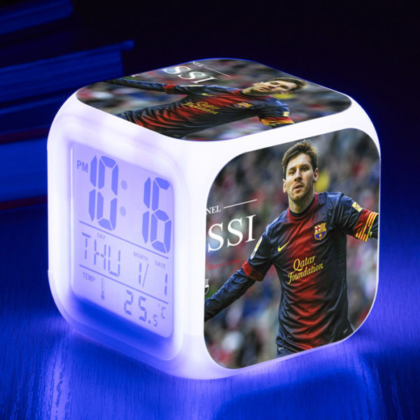 Messi  7 Colors Change Digital Alarm LED Clock - Image 9