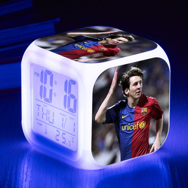 Messi  7 Colors Change Digital Alarm LED Clock - Image 10