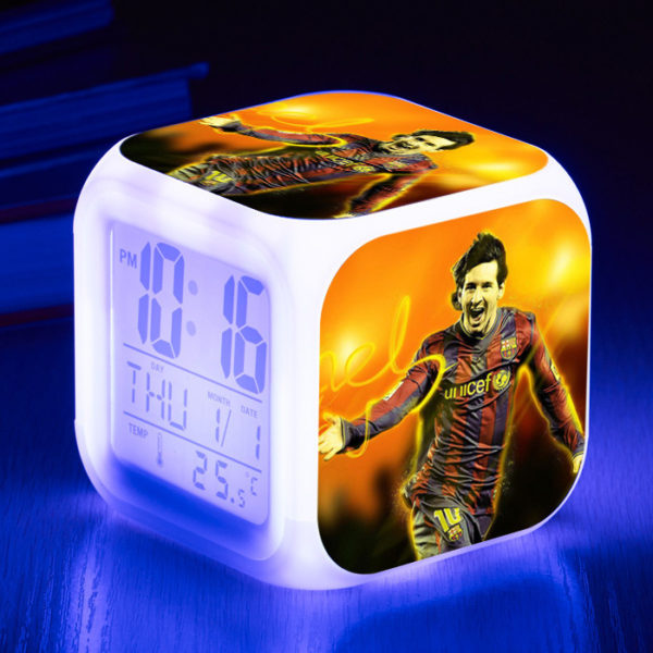 Messi  7 Colors Change Digital Alarm LED Clock - Image 12