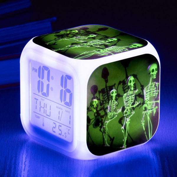 Tim Burton's Corpse Bride 7 Colors Change Digital Alarm LED Clock - Image 38