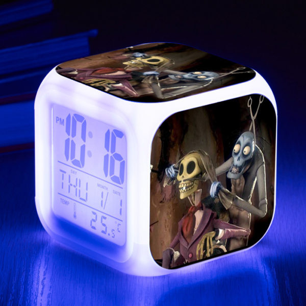 Tim Burton's Corpse Bride 7 Colors Change Digital Alarm LED Clock - Image 8