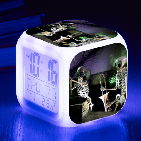 Tim Burton's Corpse Bride 7 Colors Change Digital Alarm LED Clock - Image 11