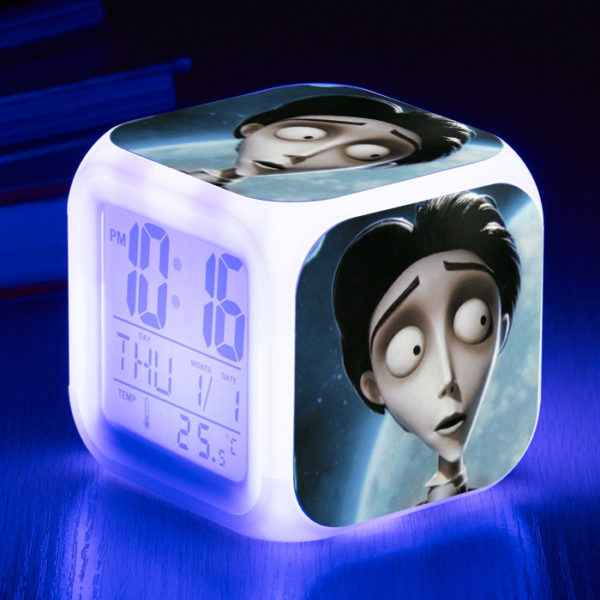 Tim Burton's Corpse Bride 7 Colors Change Digital Alarm LED Clock - Image 12