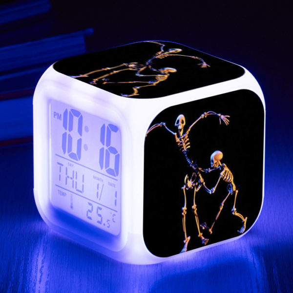 Tim Burton's Corpse Bride 7 Colors Change Digital Alarm LED Clock - Image 13