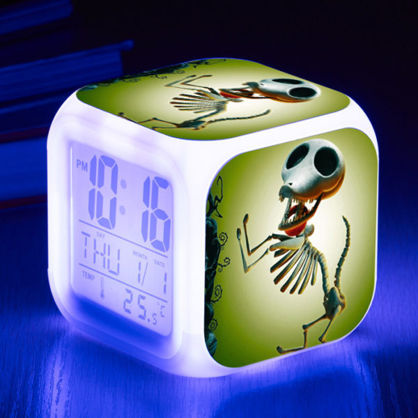 Tim Burton's Corpse Bride 7 Colors Change Digital Alarm LED Clock - Image 27